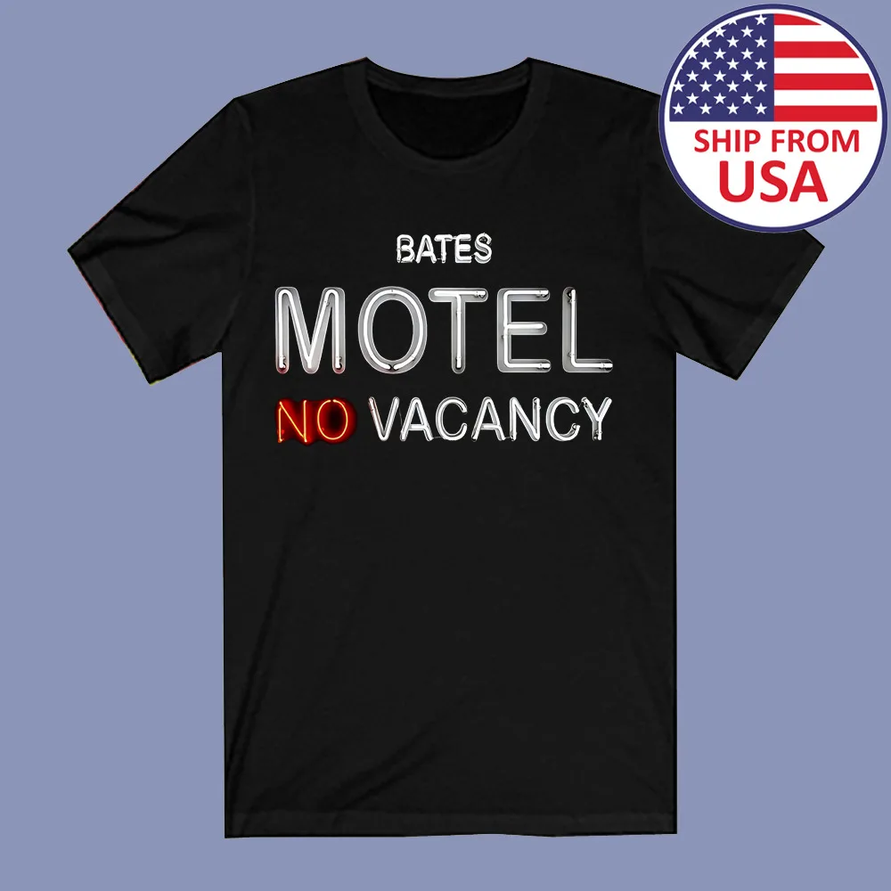 Bates Motel No Vacancy Men's Black T-Shirt Size S to 4XL