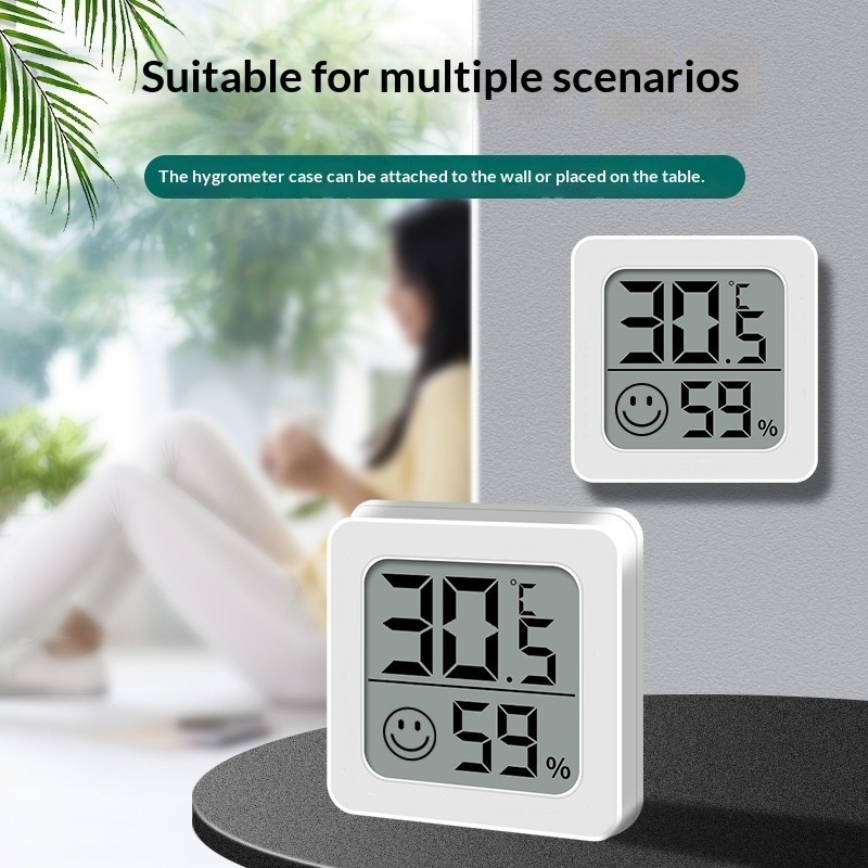  1/3pcsMini LCD Digital Thermometer Hygrometer Indoor Room Temperature Humidity Meter Sensor Gauge Weather Station Set 