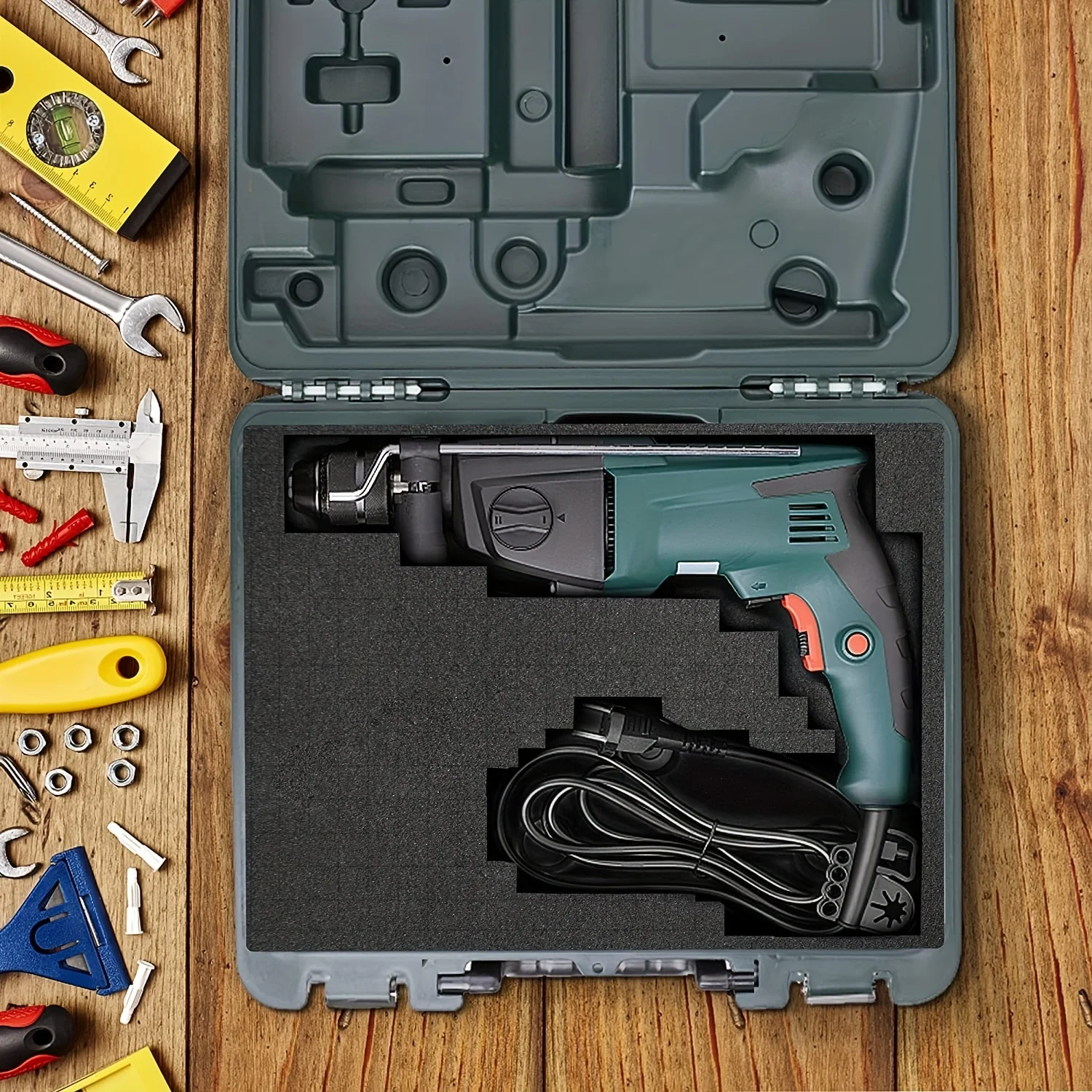 4 قطع من إدراج رغوة التقاطها، رغوة اختيار وتتبعها، رغوة سحب ما قبل مكعب مع استخدام سفلي لتخزين حافظات صندوق الألعاب اللوحية #4