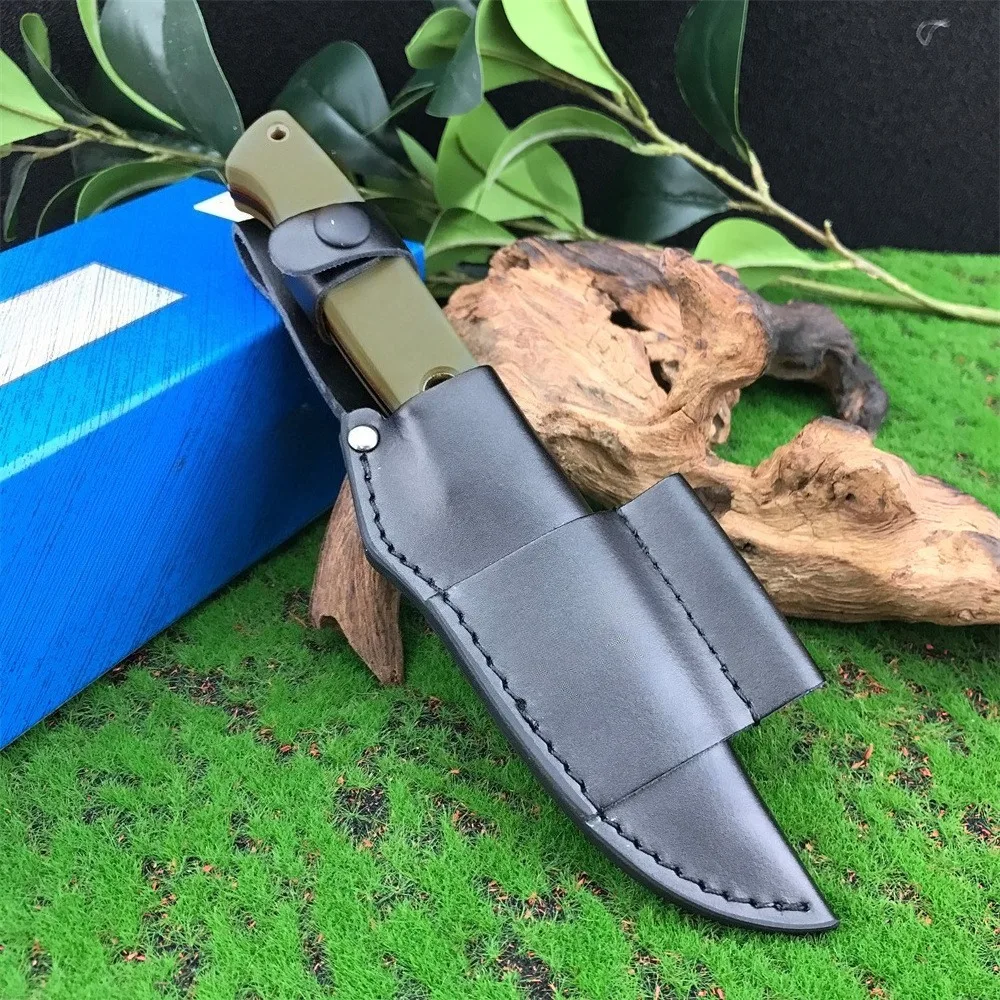 BM Bushcrafter couteau droit lame D2 manche G10 haute dureté couteaux de survie de chasse tactique outils EDC de poche