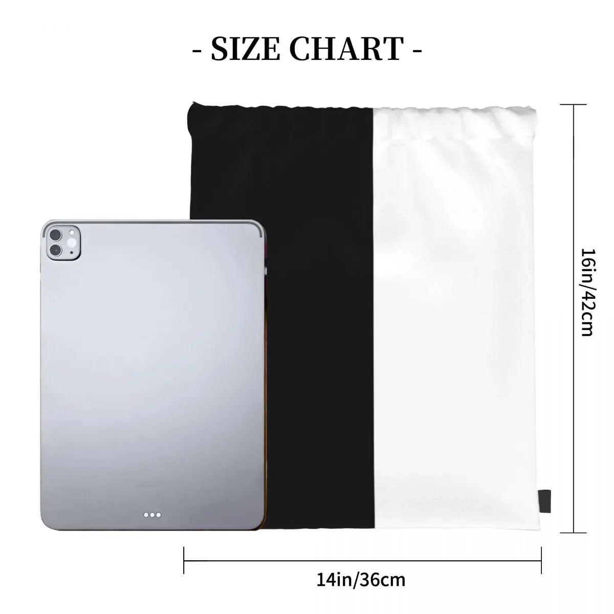 Split Black And White Backpack Fashion Portable Drawstring Bags Drawstring Bundle Pocket Sports Bag BookBag For Man Woman School