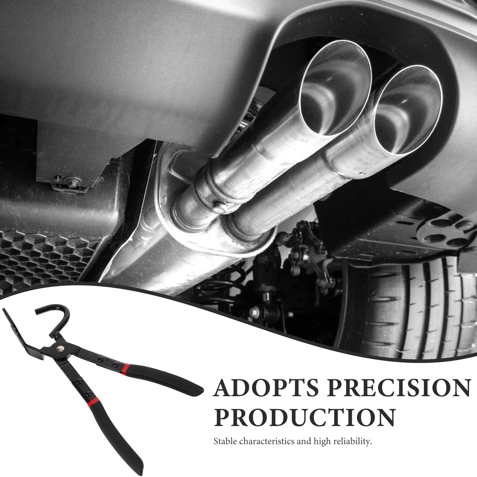 

Exhaust Hanger Removal Pliers High Carbon Steel Durable Tool for Rubber Bracket Separation Exhaust Systems Multiple Use