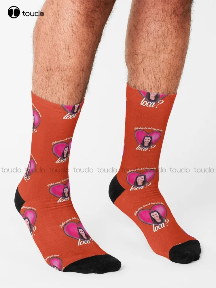 Funny Where The Hell Have You Been Loca Bella For Unisex Funny Saying Socks Women Crew Socks Creative Funny Socks New Popular