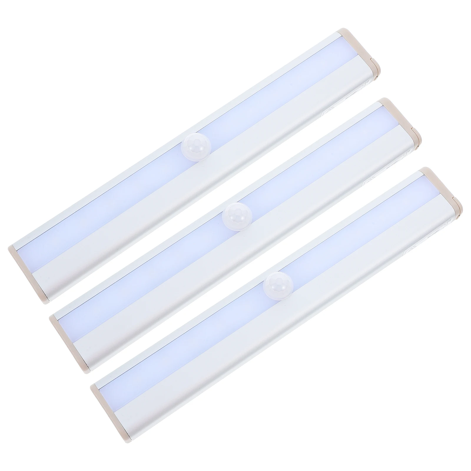 

3pcs Cold White LED Cabinet Lights Bright Motion Sensor Closet Kitchen Lighting Energy Saving Soft Glare Free Flicker Free