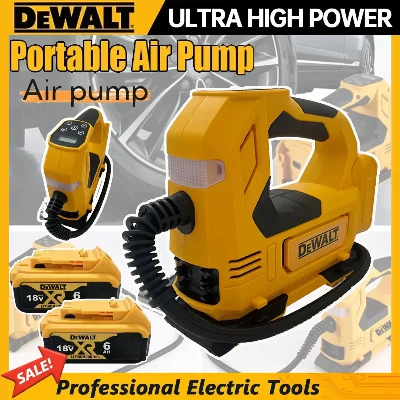 

Электрический насос DEWALT для накачки автомобильных шин, портативный беспроводной насос для мотоциклов, инструмент для накачки шин.