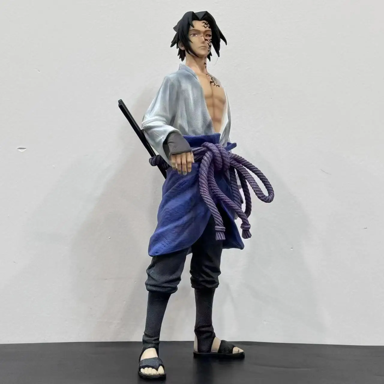 Naruto Anime Figure Gk Uzumaki Naruto Uchiha Sasuke 34cm Action Figures Statue Figurine Pvc Model Doll Collection Room Toys Gift