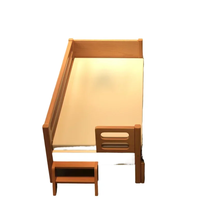 Solid wood  , splicing bed, widened bed, beech, single, boy, bedside bed