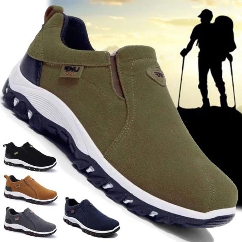 

Wear-resistant Outdoor Trekking Shoes for Men Comfortable Casual Sports Shoes Hiking Camping Mens Suede Leather Shoes