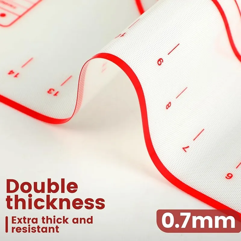 【FLASH-SALE!】Multi-Purpose Silicone For Baking Mat-Non-Stick, Heat Resistant 40X50cm-For Rolling Dough-Kitchen Tool-Ideal For Ba