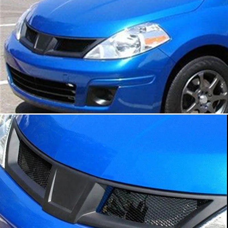 For Nissan Tiida Versa 2008 2009 2010 Year Front Bumper Racing Grille Grill Body Kit Accessorie