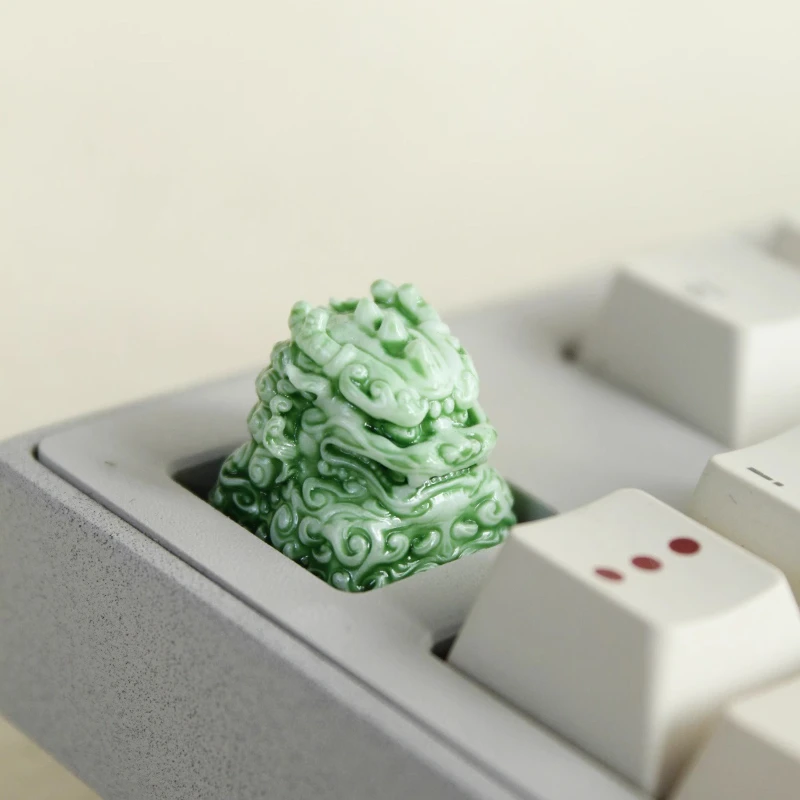 Creative Style Keyboard Keycaps Kirin Pattern Retro & Cartoon Design Resin Material custom Gift for friend with KIWI Keyboards