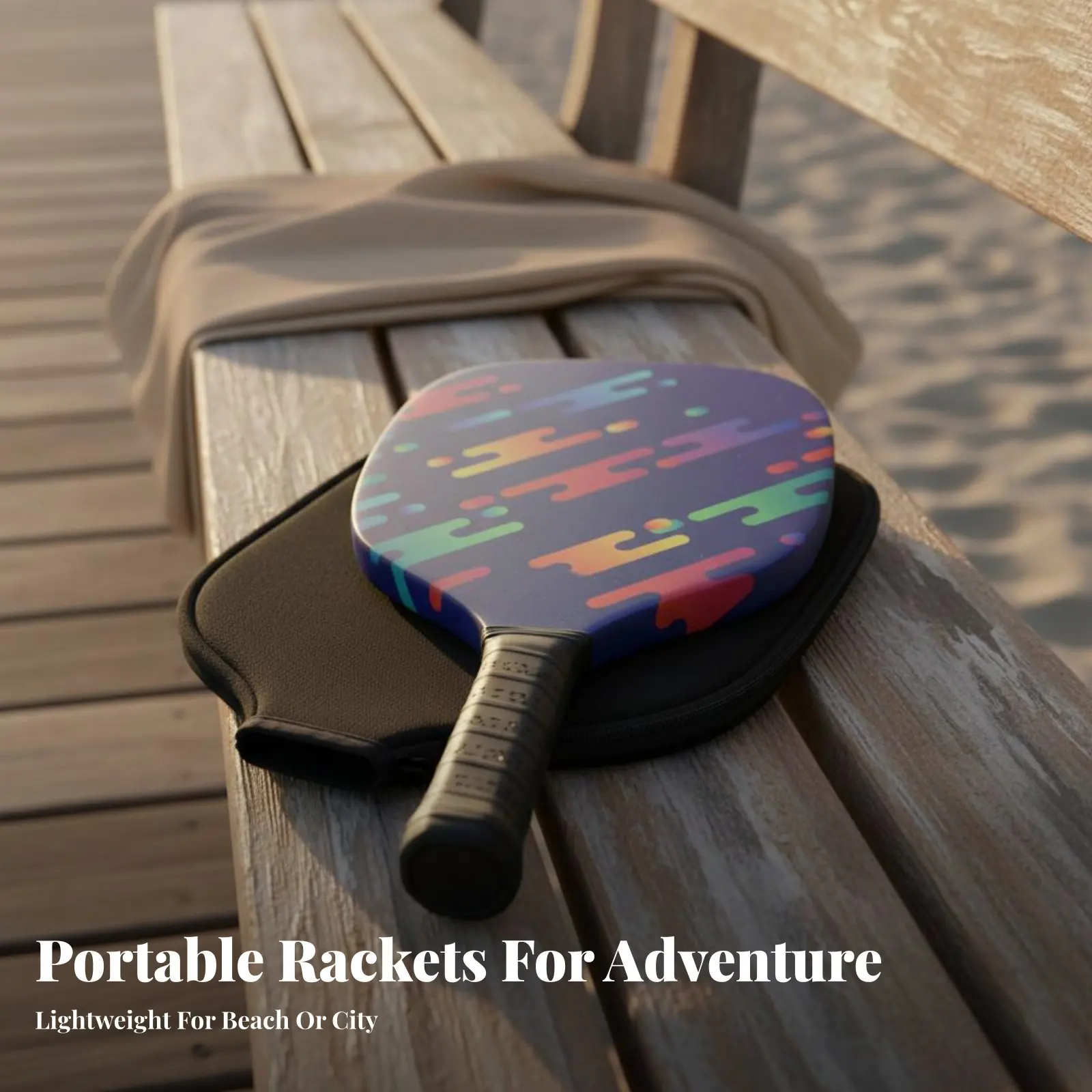 

Poplar Wood Pickleball Paddle Comfortable Grip Pickleball Paddle with Cover Racket Athletic Gear Ergonomic Handle Wide Sweet