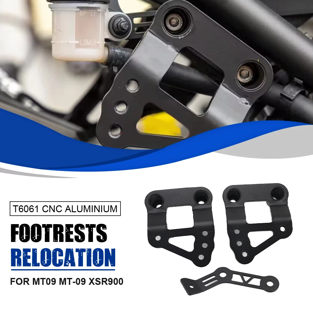 

For YAMAHA MT09 MT-09 FZ09 FZ-09 XSR900 2014-2016-2017-2018-2019-2020 Passenger Footrests Relocation Passenger Pedal Adjustment