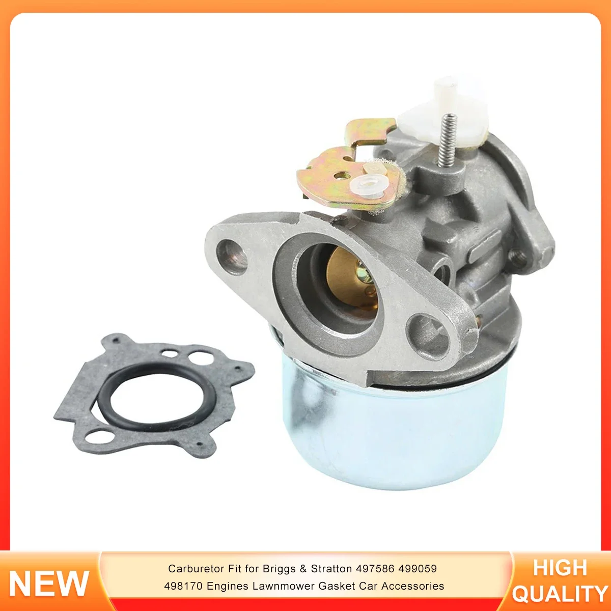 

Carburetor Fit for Briggs & Stratton 497586 499059 498170 Engines Lawnmower Gasket Car Accessories