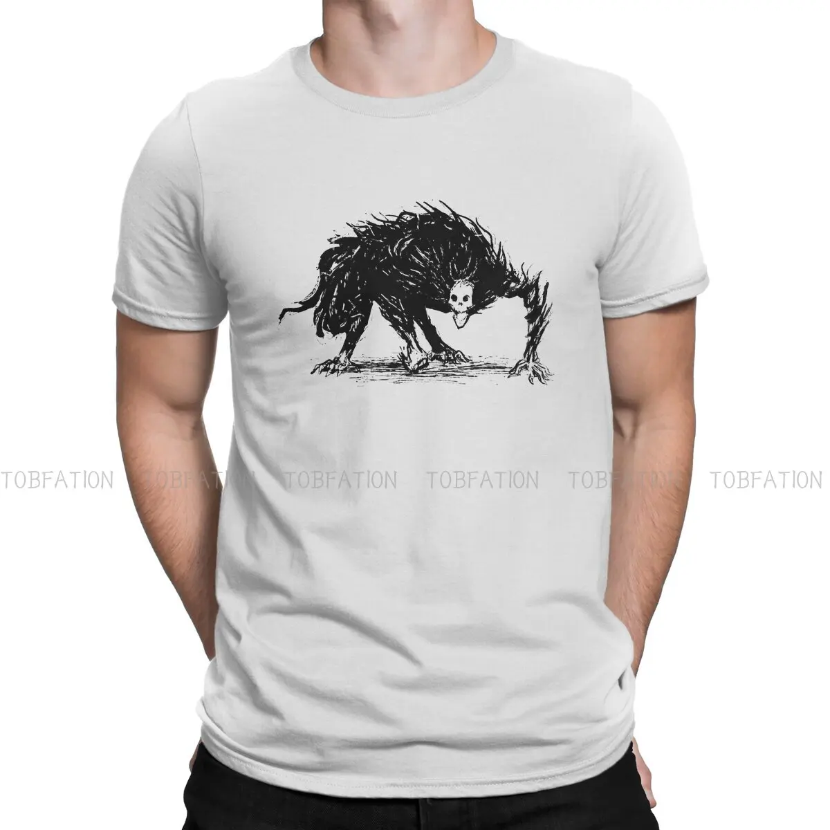 Dark Beast Fashion TShirts Bloodborne Game Soul Male Graphic Pure Cotton Streetwear T Shirt O Neck