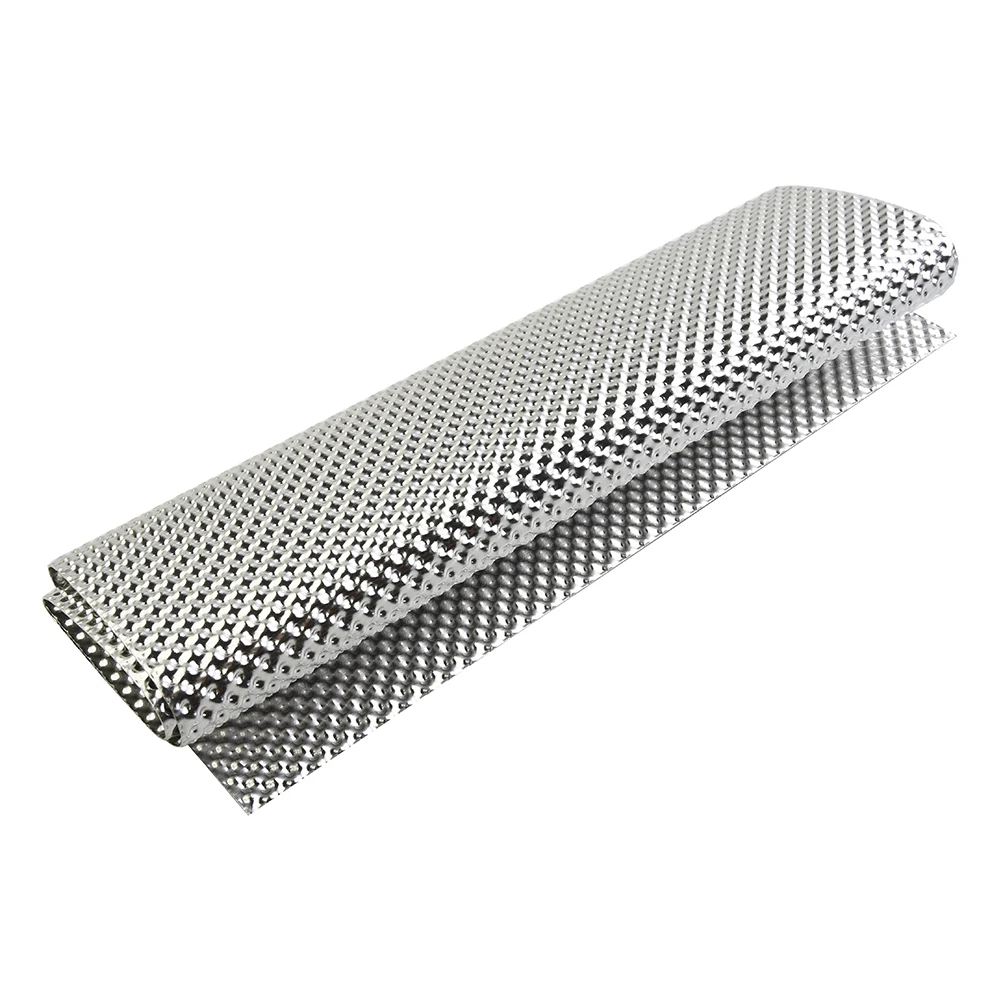 Embossed Aluminum Heat Shield 300mm X 500mm Easily Flexes For Firewall Transmission Tunnel Floor Pan Fuel Tank