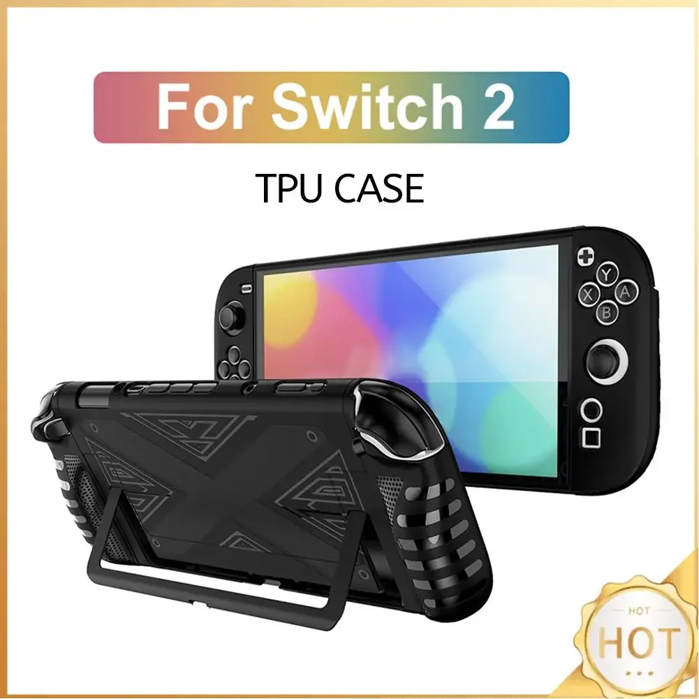 TPU-Hülle für Nintendo Switch 2 Konsole Ergonomischer Griffüberzug für Switch 2 Handheld-Griff Stoßfeste Schutzhülle