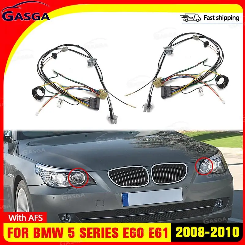 For BMW 5 Series E60 E61 2008-2010 Car Xenon Headlight Internal Wire Harness Plug Wiring Harness With AFS