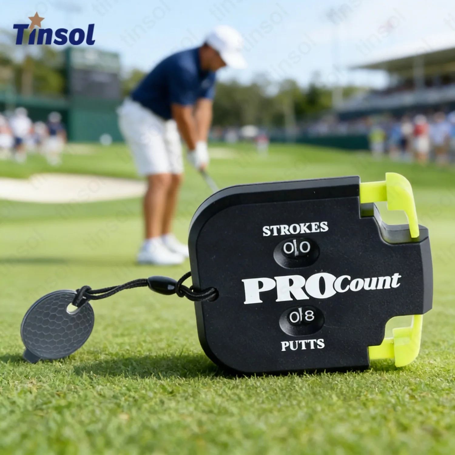 New Zeroable Mini Handy Golf Shot Count Stroke Putt Score Counter Two Digits Scoring Keeper With Key Chain Easy Return To Zero