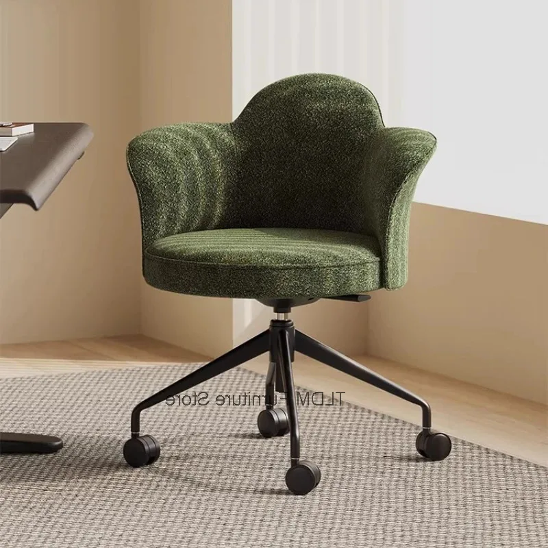 Study Rotatable Wheel Chair Household Retro Chair Simple Office Universal Chairs with Armrests Lifting Backrest Chairs