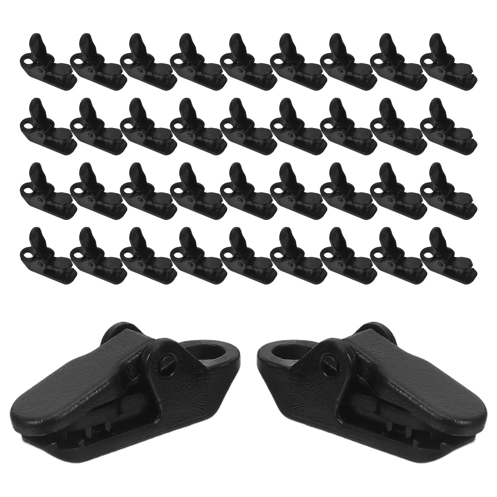 40Pcs Outdoor Tent Tarp Clamp Heavy Duty Lock Grip Camping Awning Fastener Clip Plastic Windproof Tent Clamp Tarp Clamps
