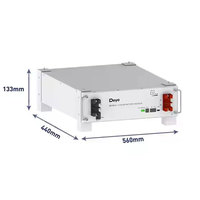 Deye High Voltage Battery BOS-GM5.1 51.2V 100AH 5.12KWH Cycle 6000 Solar Energy Storage Lifepo4 Lithium  Battery