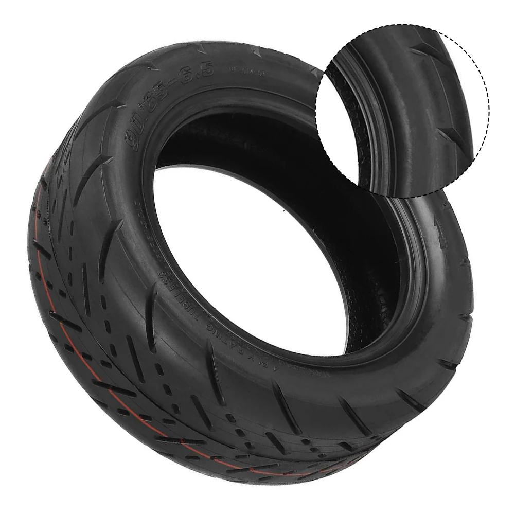 

For Dualtron Electric Scooter Tire Tubeless Tire Rubber 11inch 90/65-6.5 About 1175g Black Not Easy To Deform New Practical