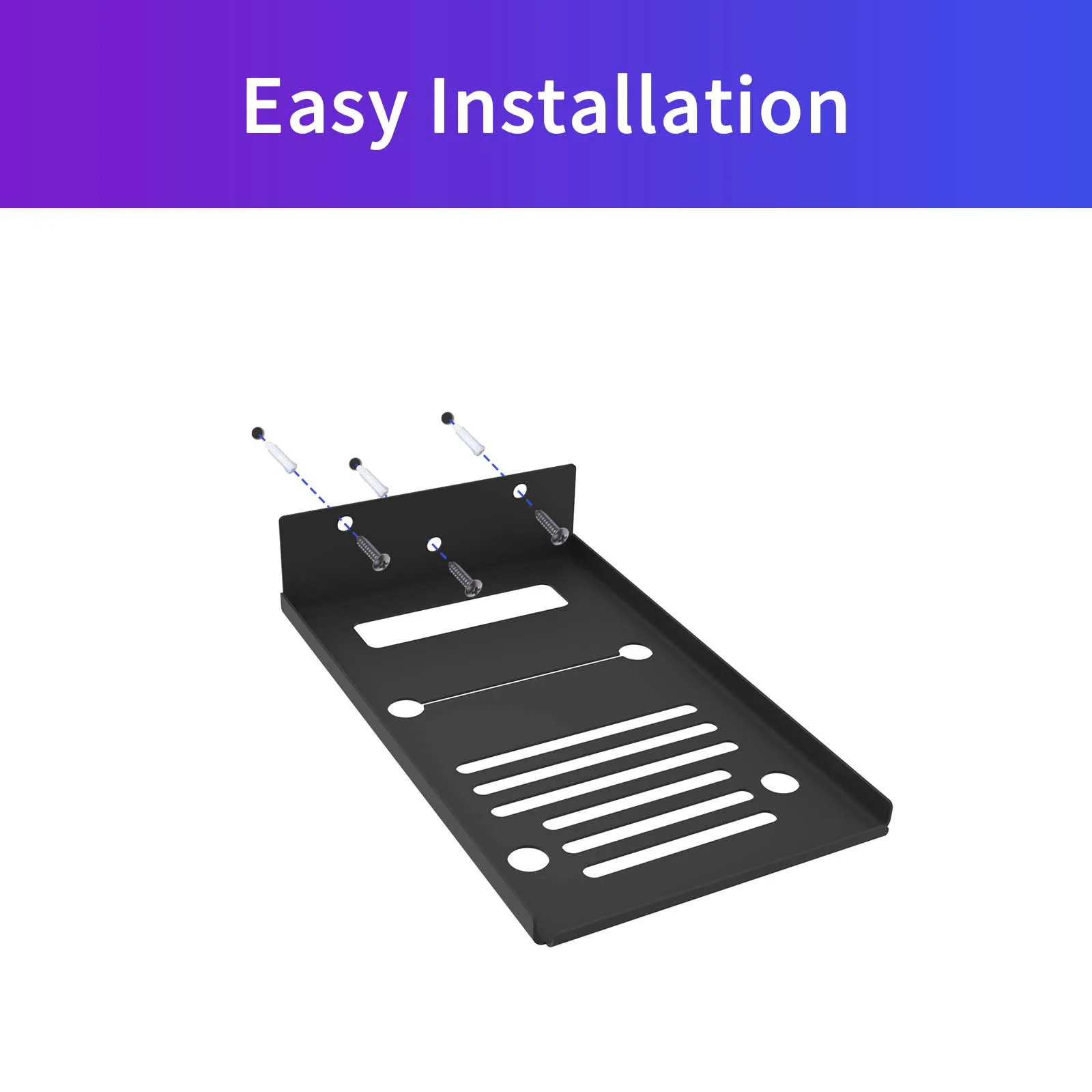 Wall Mount Bracket for Steam Machine, Metal Holder with Ventilated Bottom,Space-Saving Floating Stand for Home & Gaming