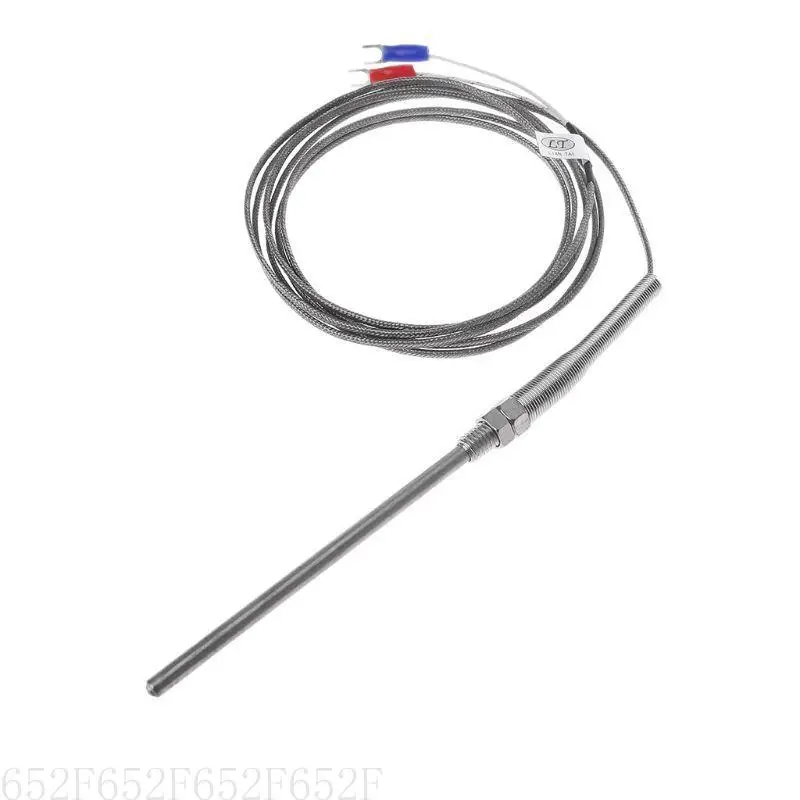 652F K Type Thermocouple Spring Type Temperature Probe 2 for M Cable 50/100/150/200mm Thermocouple Reliable Sesnor