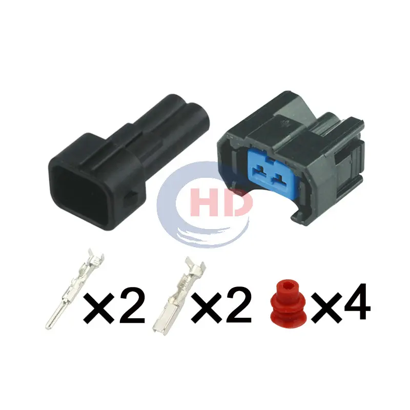 

1-20 sets 2pin Fuel Injector Electrical Socket Connector Kit 6183-0533 6189-0553