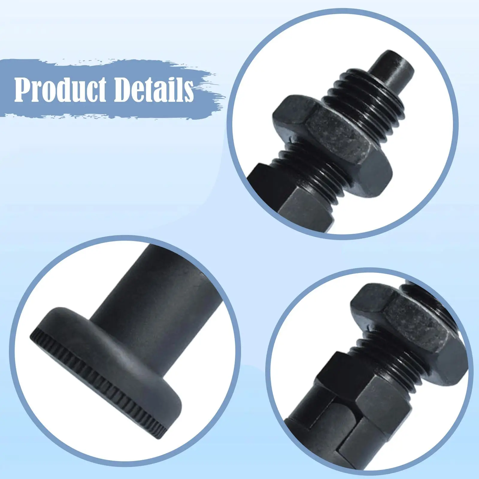 Self Locking Spring Knob Plunger Positioning Pin Carbon Steel for Industrial Equipment Maintenance