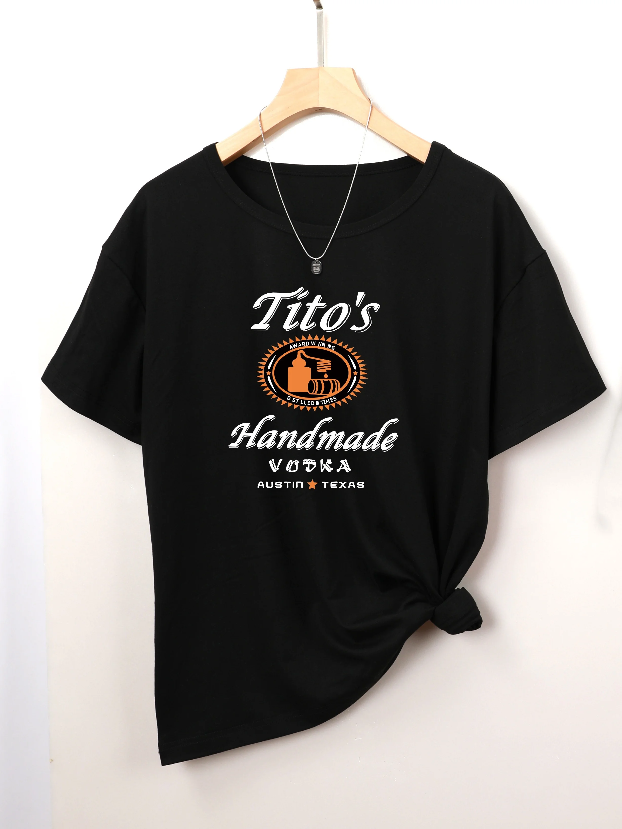 

Футболка с надписью, повседневный топ с коротким рукавом и круглым вырезом для лета и весны, женская одежда