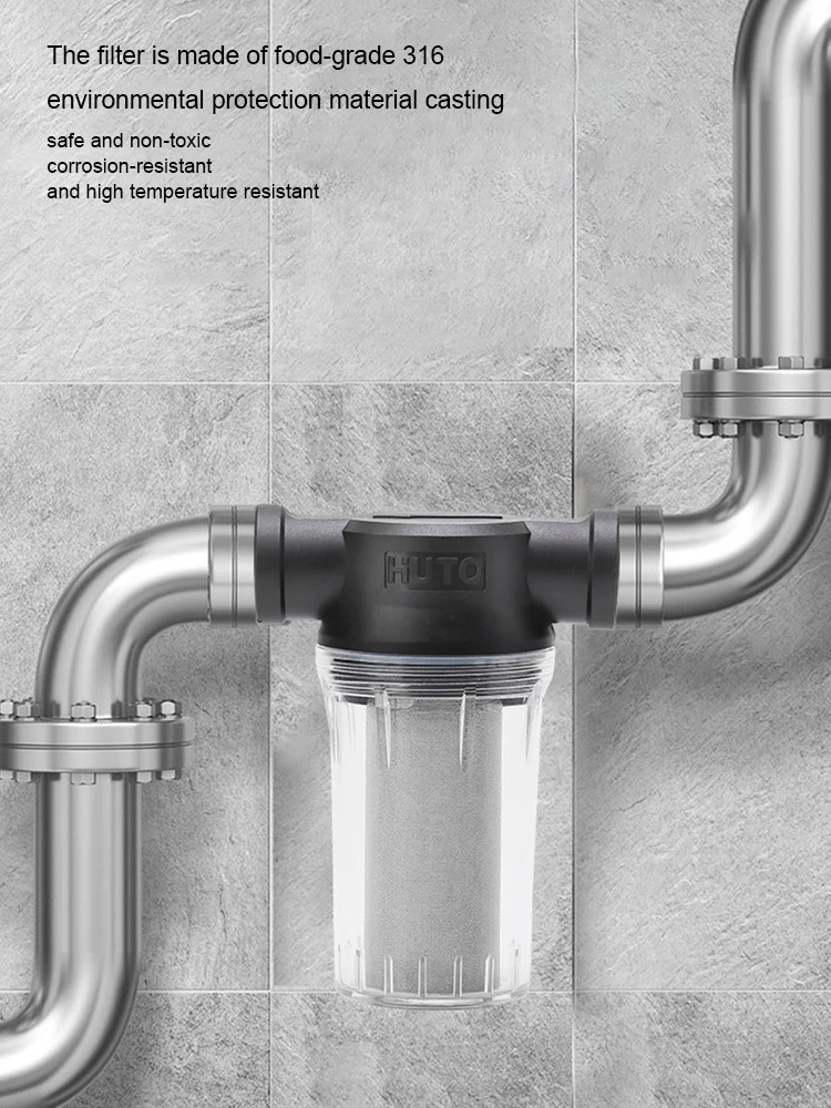 أنابيب برج المياه قبل تصفية صنبور تنقية الجبهة للمنزل ، مرشحات الدقة الترشيح ، الرواسب منزل كامل ، 80 شبكة