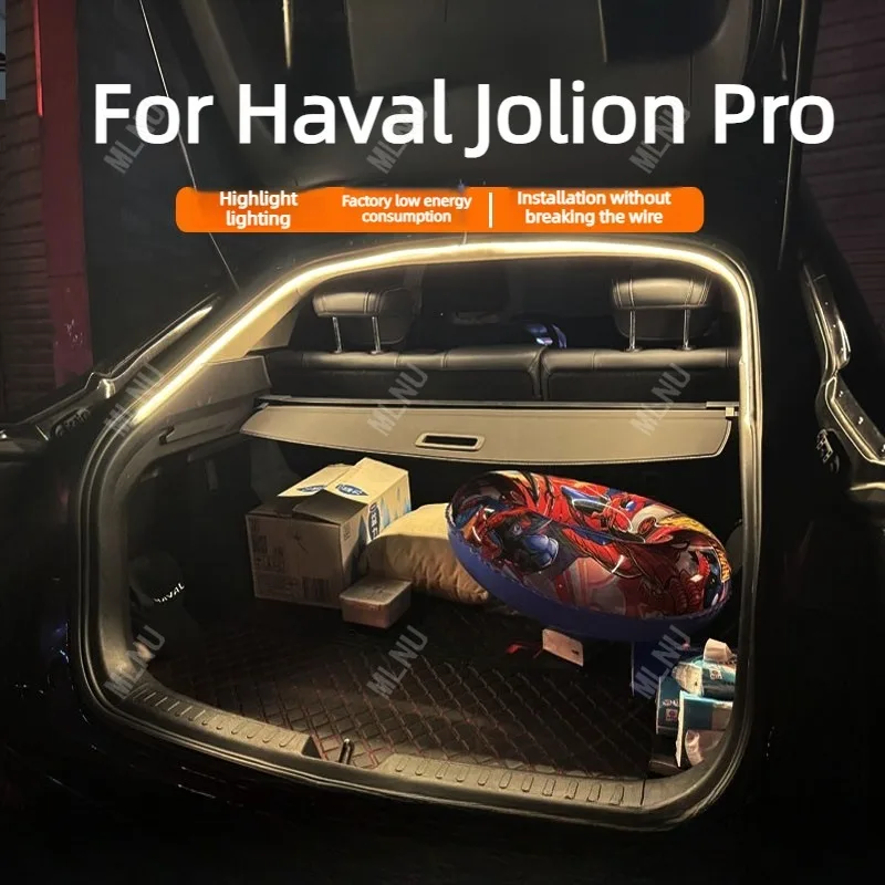 Trunk Ambient Lighting For Haval Jolion Pro Accessories Plug and Play Installation Hidden Installation Flexible LED Strip