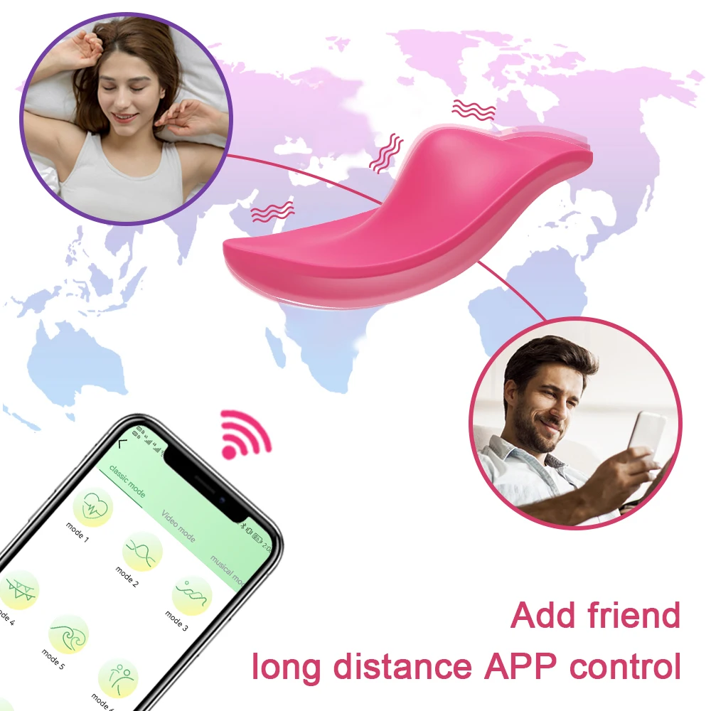 Bluetooth APP Vibrator Female Wireless Remote Control Wearable  Vibrating Egg Clitoris Stimulator Sex Toys for Women Couples