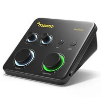 MAONO Interfaz de audio USB para PC, entrada XLR Software de enrutamiento de 24 bits/192 kHz LOOPBACK ASIO para grabar música, guitarra,DAW PS22 Lite