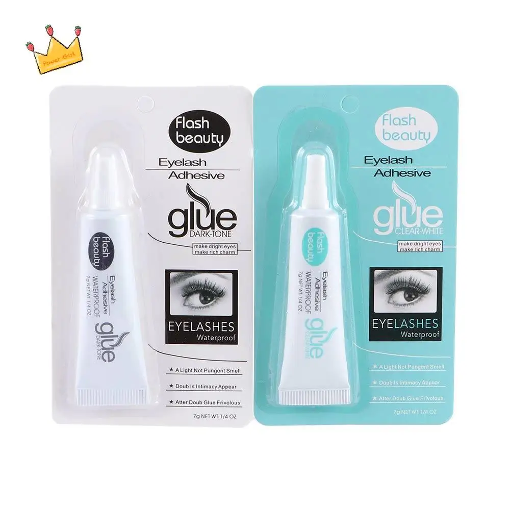 7g 블랙 안전하고 강력하며 오래 지속되는 중간 강도 속눈썹 접착제 인조 속눈썹 글루 아이 메이크업 도구 쌍꺼풀 접착제