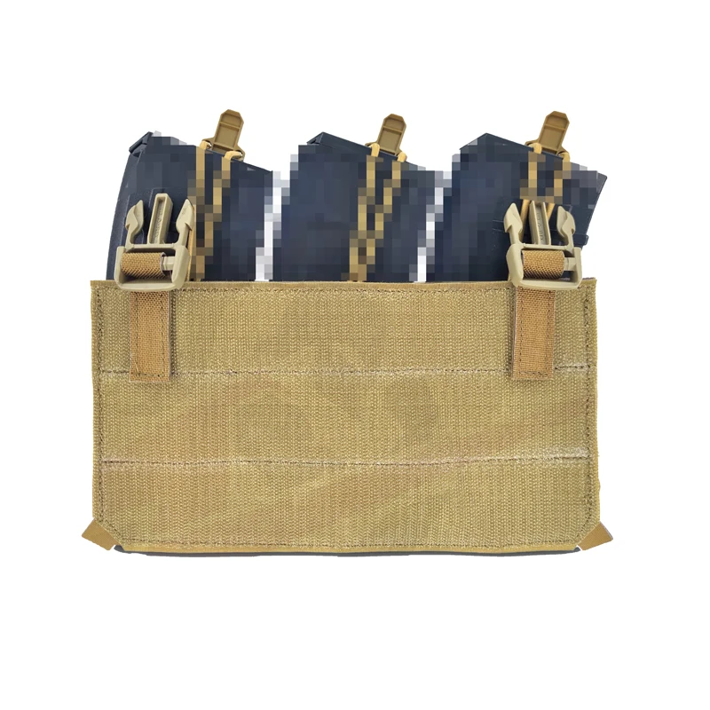 Taktyczna ładownica na magazynki Airsoft Plate Carrier ładownica na magazynki sprzęt laserowo cięty potrójny panel przedni MOLLE ładownica na magazynki akcesoria