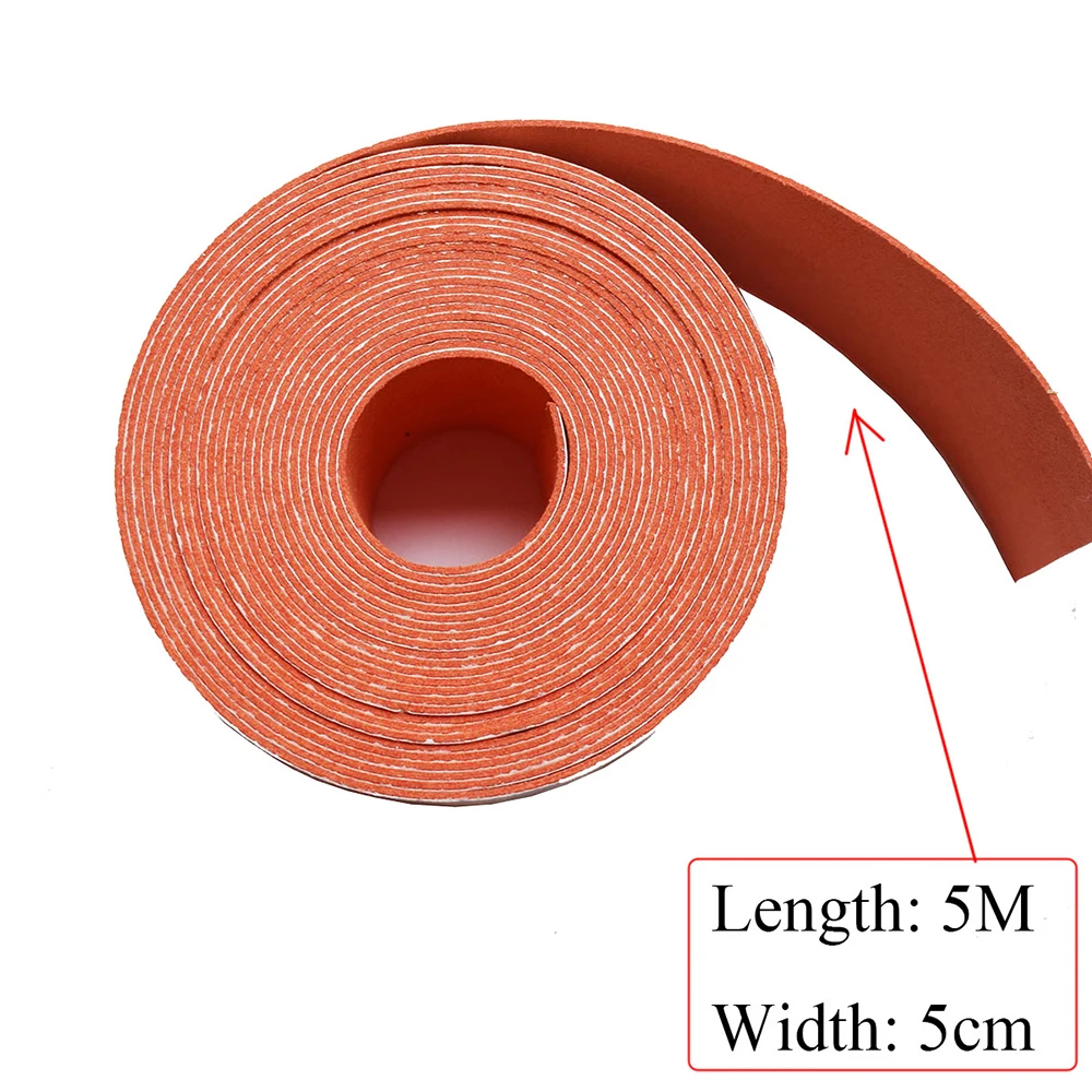 

5M Carbon Fiber Wrapping Suede Edge Fabric Felt For Card Scraper Covering Vinyl Film Tint Plastic Squeegee Protector Cloth A18-5