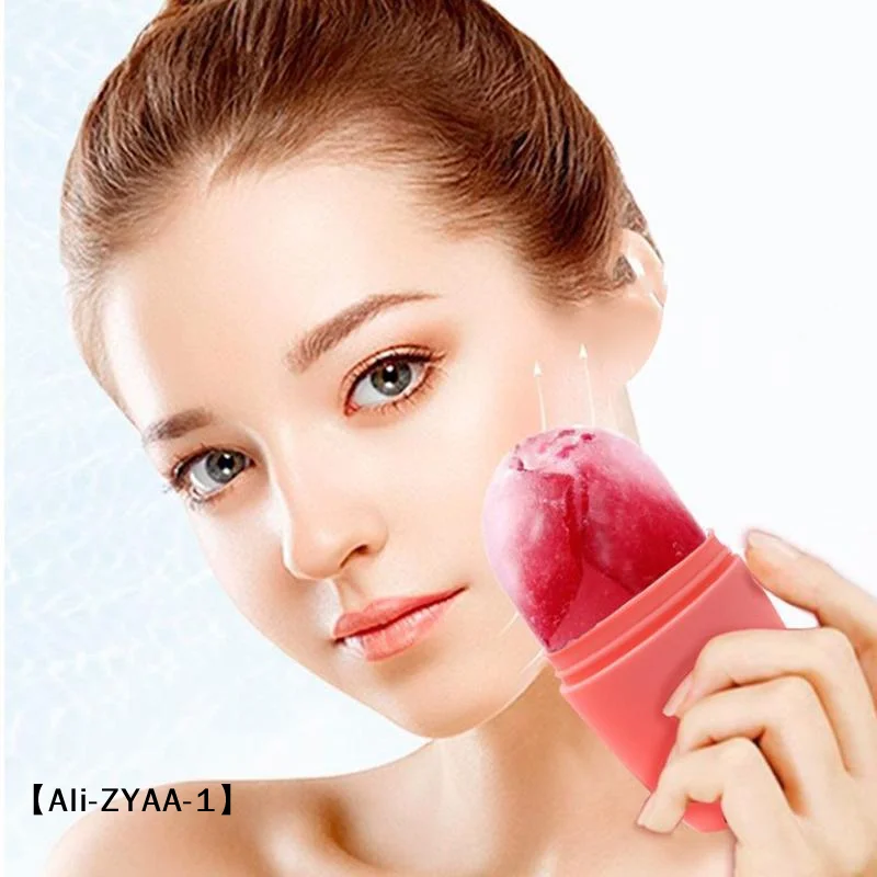 【A】1Pcs  Beauty Massage Silicone Ice Mold Summer Reusable Ice Face Roller For Eye Puffiness Ice Facial Roller Shrink Pores