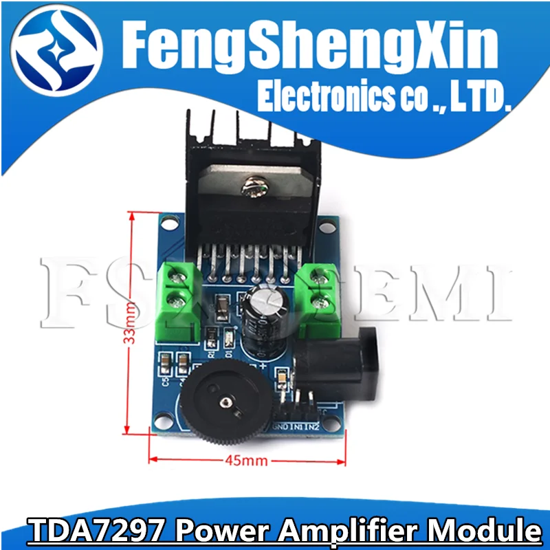 DC 6 to 18V TDA7297 Power Amplifier Module Audio amplifier module Double Channel 10-50W