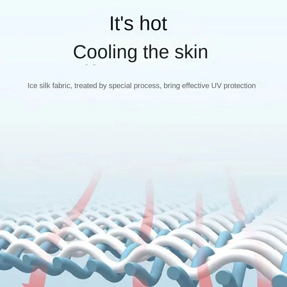 لطيف التعادل الصباغة طويلة الأكمام الحرير الجليد الحماية من الشمس عالية مرونة واقية من الشمس الذراع يغطي الجليد الأكمام رقيقة قفازات ركوب الدراجات الصيف #2