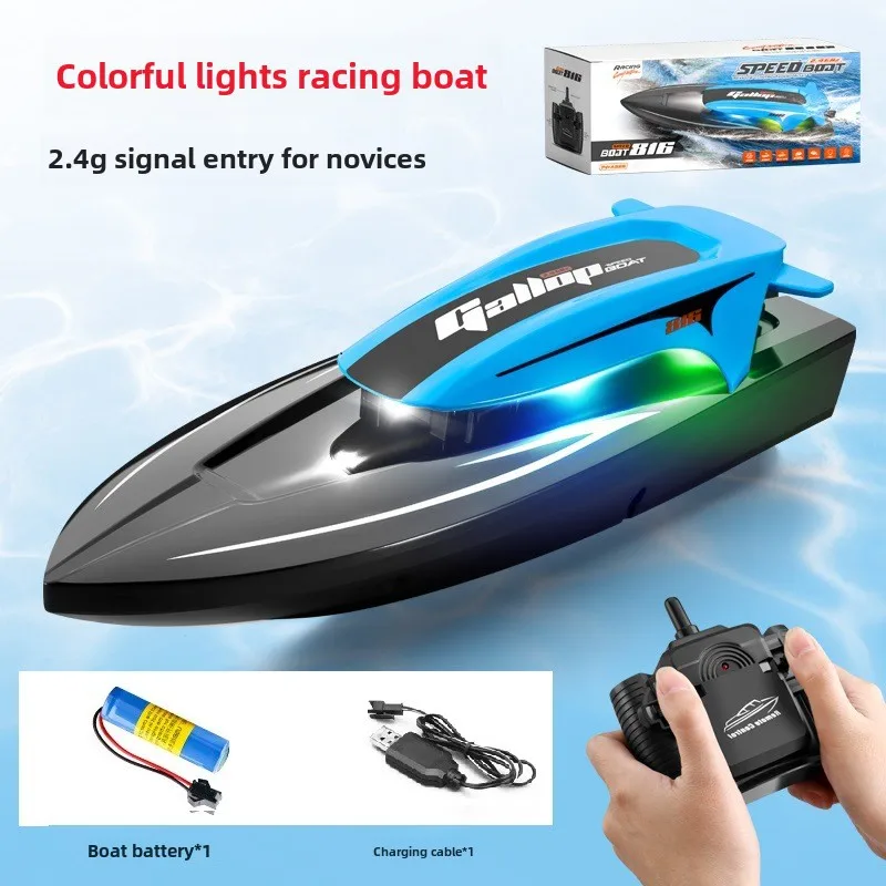 Új ligh Versenyzés vize Jacht Elektromos Zárkózott kontroly Sajka 2.4G Eszes vezérlő anticollision majd anti-fall speedboat toys