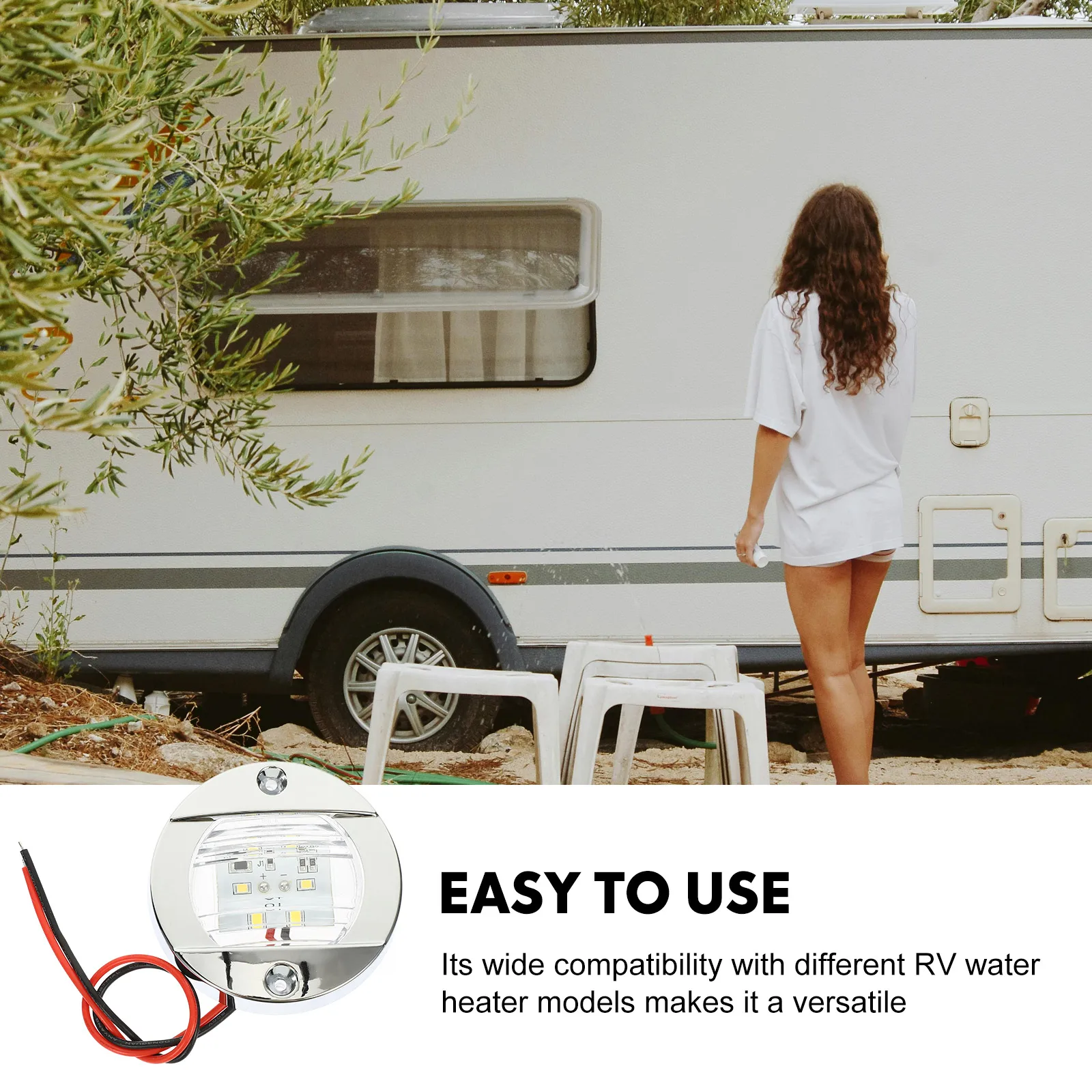 

12V White LED Marine Boat Yacht Deck Lights RV Truck Navigation Signal Waterproof Side Tail Rear Automotive Electronics Car