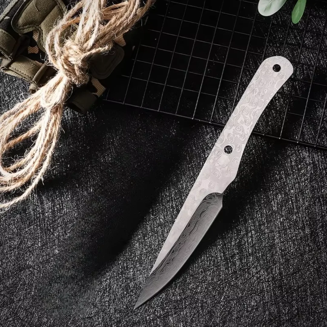 High hardness small straight knife Pattern household handmade stainless steel multi-purpose knife DIY knife EDC tool