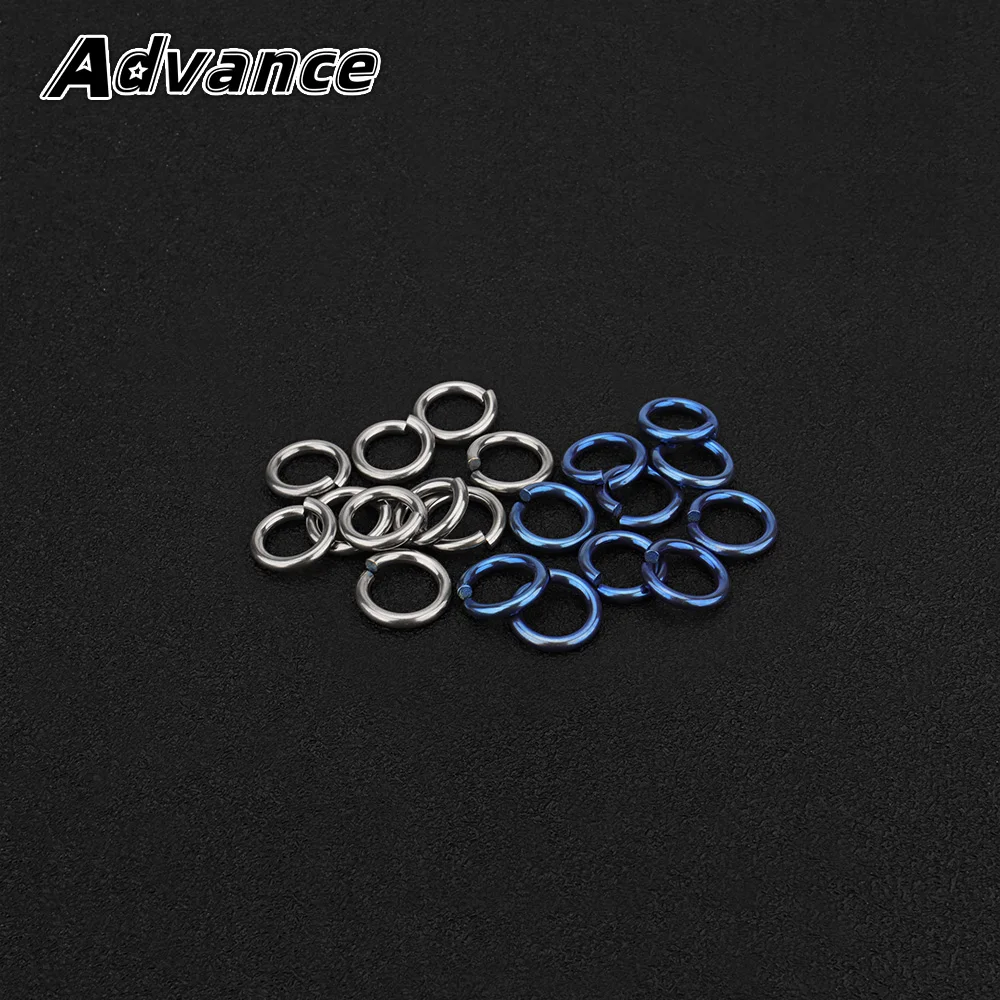 10pcs Titanium Ring Open Keyring Chain Accessories Outdoor Tool Keychain