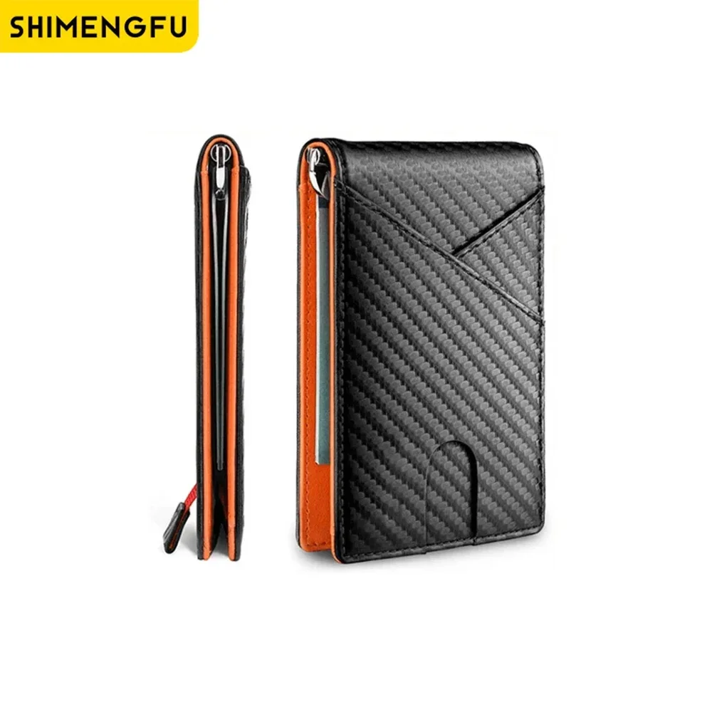 

Anti-Theft RFID Leather Card Holder Wallet for Men And Women Money Clip Bank ID Credit Card Case Purse