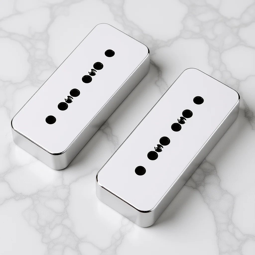 

P90 Soapbar Pickup Cover 50Mm Pole Spacing Non-Plated Nickel-Silver For Guitar Bass Replacement Parts Pickup