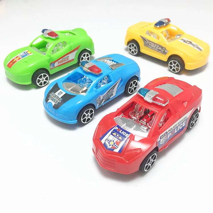 Carros de polícia pull-back de brinquedo pequeno infantil - vários estilos, conchas galvanizadas, brinquedos pequenos giftáveis, mini carros mais vendidos