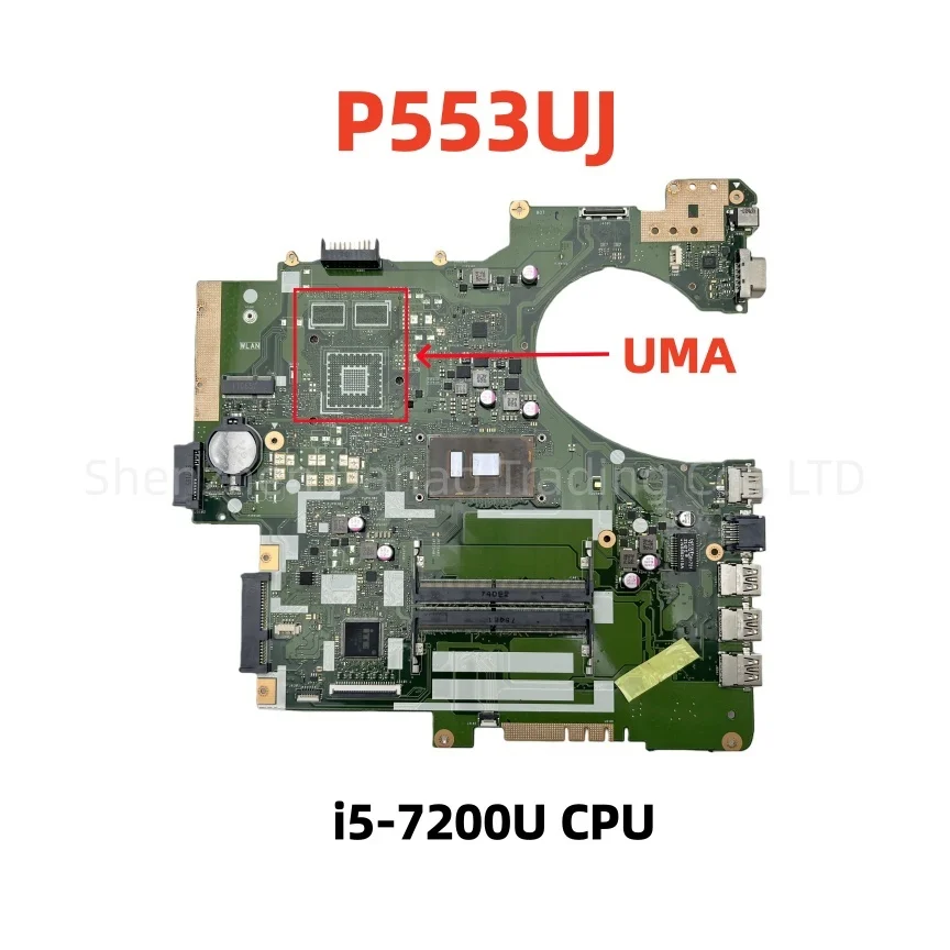 carte-mere-p553uj-pour-asus-p553u-pe553u-p553uj-px553u-p553ua-p2540ua-pour-ordinateur-portable-avec-processeur-i5-7200u-ddr4-uma-entierement-testee